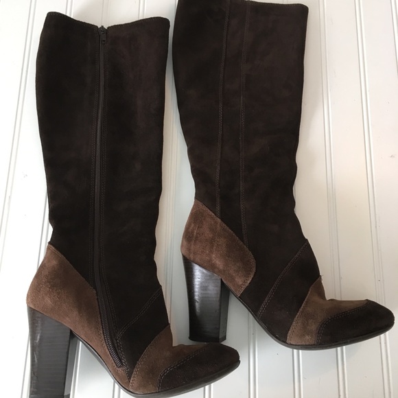 Aldo Shoes - aldo boots two tone brown suede ladies size 39/8.5